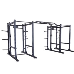 Body-Solid Extended Double Commercial Power Cage | Squat Rack w/ Monkey Bars