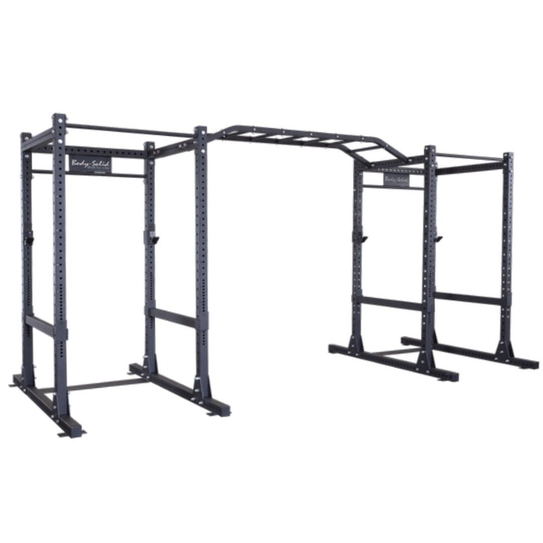 Body-Solid Double Commercial Power Cage | Squat Rack w/ Monkey Bars