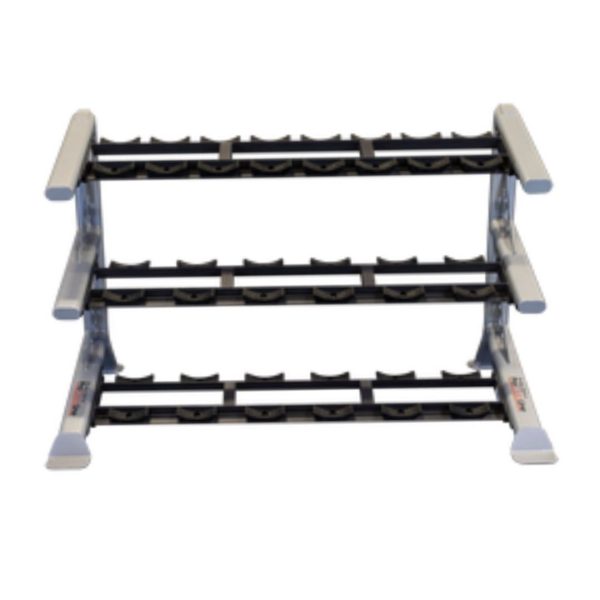Body-Solid Pro ClubLine 3 Tier Commercial Saddle Dumbbell Weight Storage SDKR1000SD