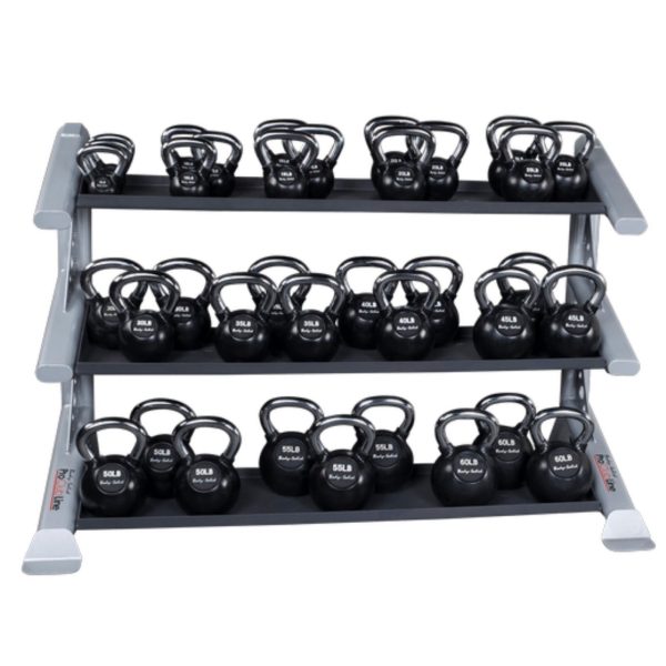 Body-Solid Pro ClubLine 3 Tier Commercial Kettlebell Rack Weight Storage SDKR1000KB