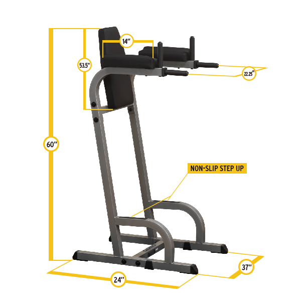Body-Solid Vertical Knee Raise GVKR60 | Dip Station VKR