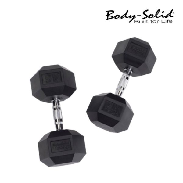 Body-Solid SDR Rubber Coated Hex Dumbbells