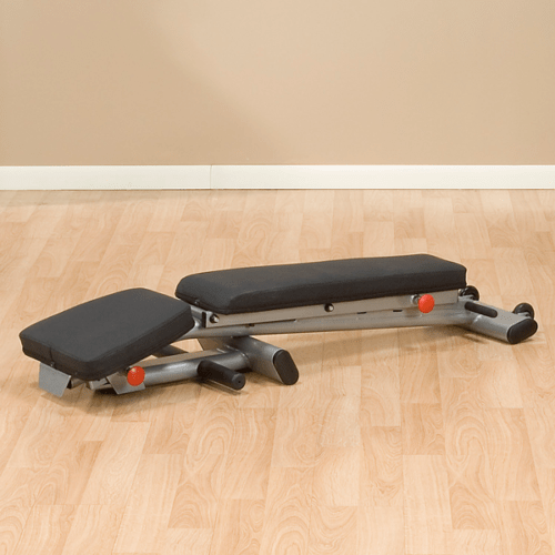 Body-Solid Foldable Incline Decline Flat Weight Bench w/ Wheels GFID225