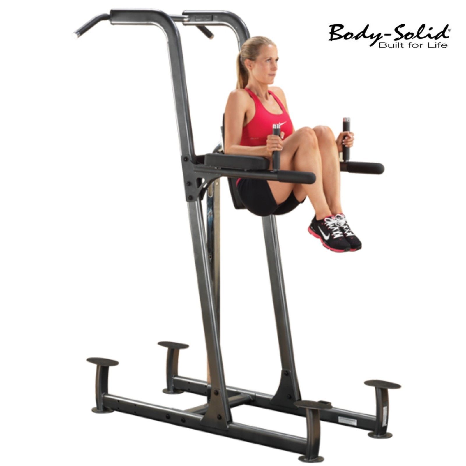 Body-Solid Fusion Vertical Knee Raise Pull up Chin Up & Dip Station VKR FDC