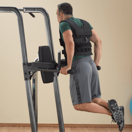 Body-Solid Fusion Vertical Knee Raise Pull up Chin Up & Dip Station VKR FDC