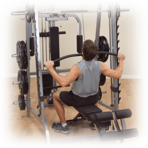 GLA348QS Lat Attachment for Body-Solid GS348Q Series 7 Linear Bearing Smith Machine