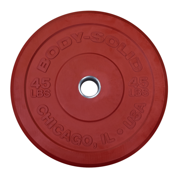 Body-Solid 45 lb. Chicago Extreme Colored Bumper Plates (New)