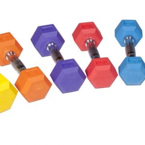 York Color Rubber Hex Dumbbell Set | 9 Pairs (New)