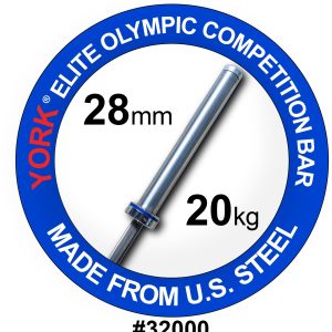 York Men's Elite Competition Olympic Bar | 28 mm (New)