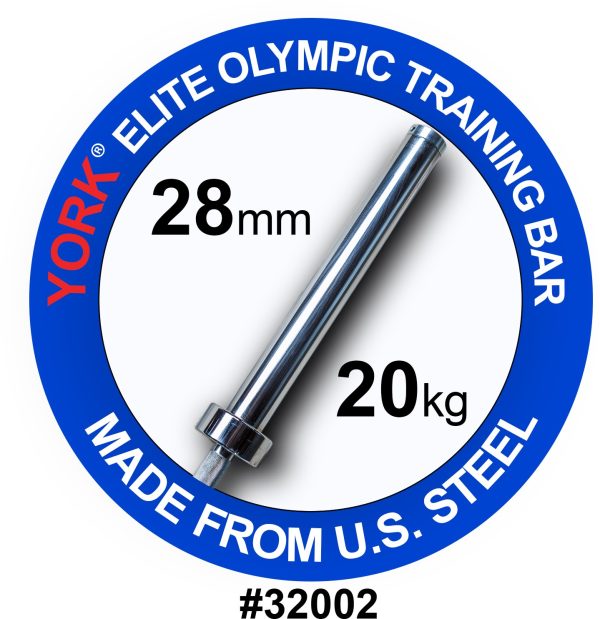 York Men’s Elite Olympic Training Weight Bar (New)