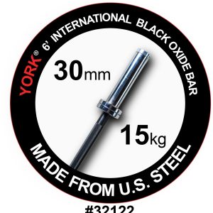 York 6′ International Black Oxide Bar (New)