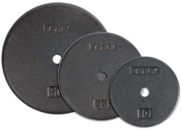 York 1” Standard Flat Pro Cast Iron Plate Set (New)