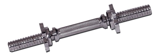 York Chrome 14″ Spin-Lock Dumbbell Handle w/ Spin-Lock Collars (New)
