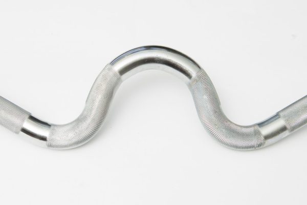 York Chrome Spin-Lock Super Curl Bar w/ Spin-Lock Collars (New)
