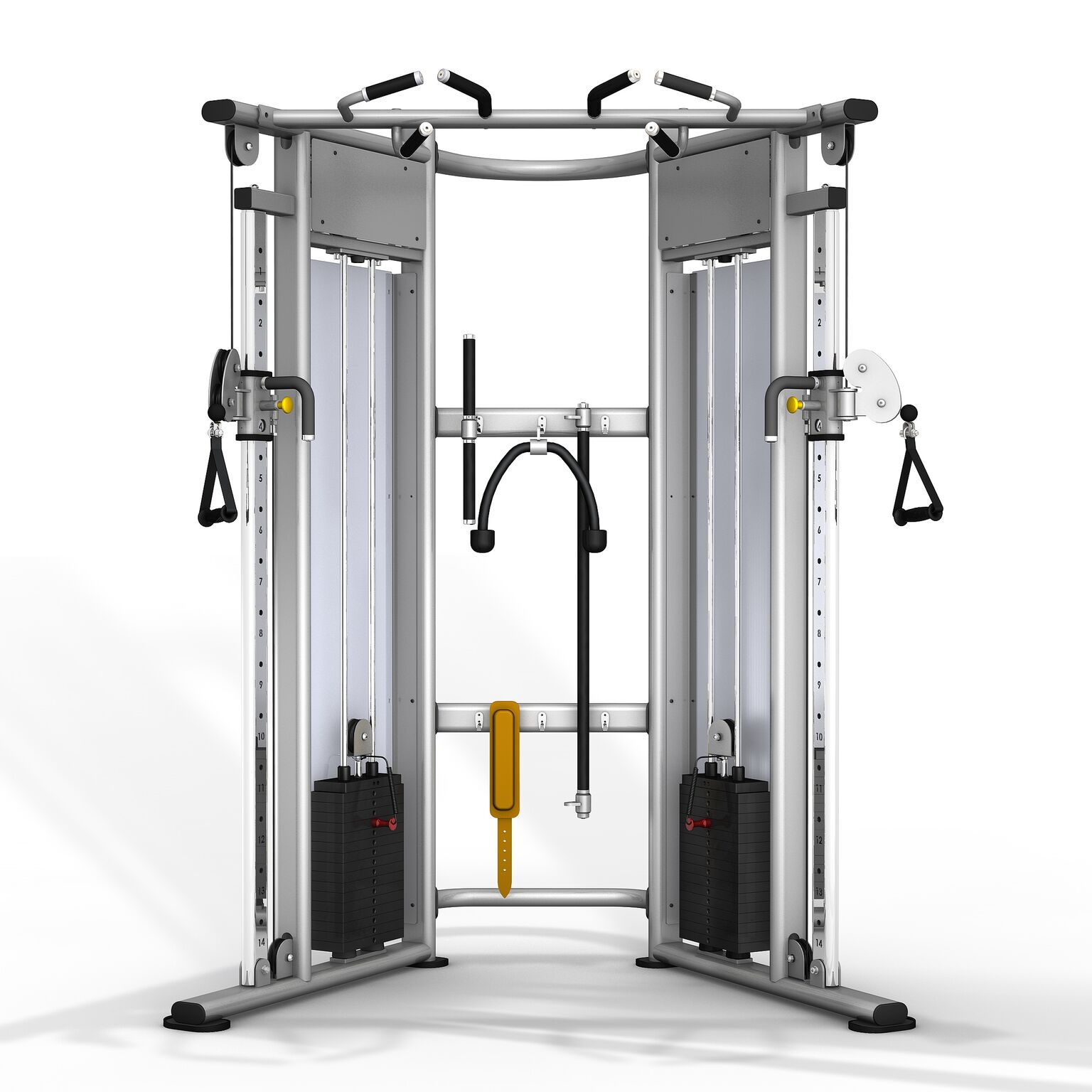 Commercial Gym Equipment Adjustable Dual Pulley System Functional