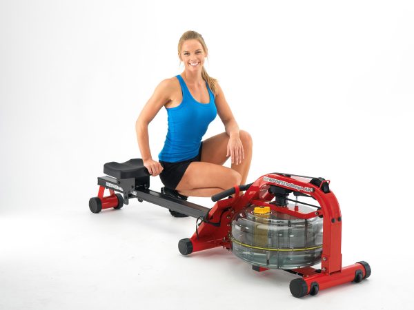 First Degree Fitness Newport Plus Red Fluid Rower (New)