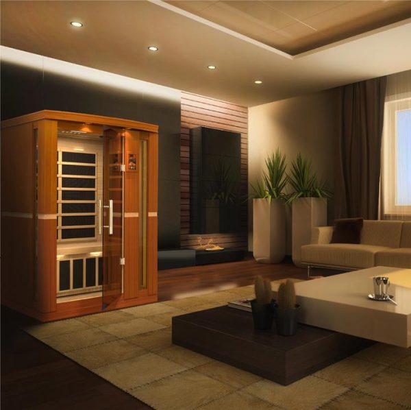 Golden Designs 2 Person Dynamic Low EMF FAR Infrared Sauna - Vittoria Edition (New)
