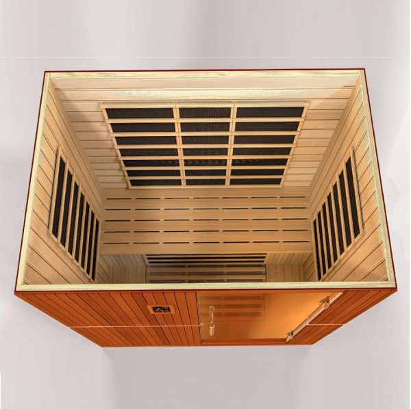 Golden Designs 4 Person Dynamic Low EMF FAR Infrared Sauna - Grande Madrid Edition (New)