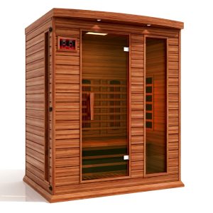 Golden Designs 3 Person Maxxus Full Spectrum Infrared Sauna - Canadian Red Cedar (New)