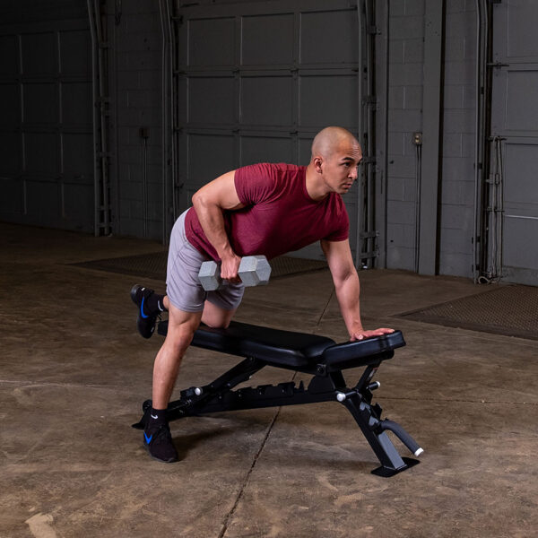 Body-Solid SFID325B Commercial Adjustable Bench – Black | Heavy-Duty Flat, Incline & Decline Bench