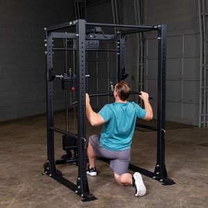 Body-Solid Power Rack GPR400 with Free Weight Lat Attachment (New)