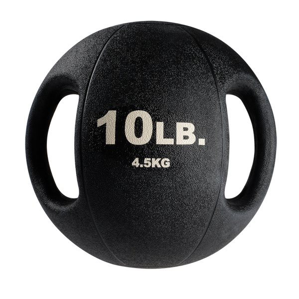 Body-Solid Tools Dual-Grip 10 lb Medicine Ball BSTDMB