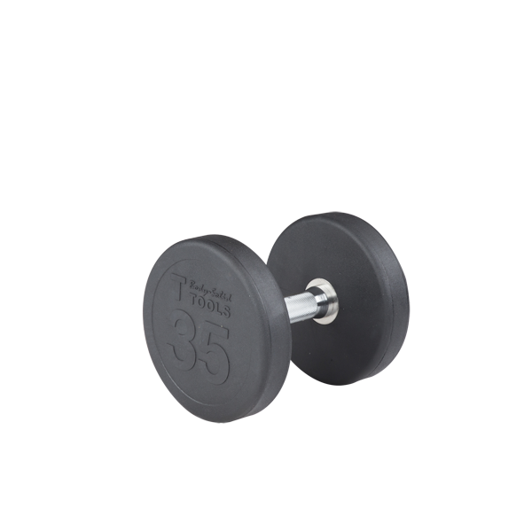Body-Solid Premium Round Rubber Dumbbells 35lbs SDP