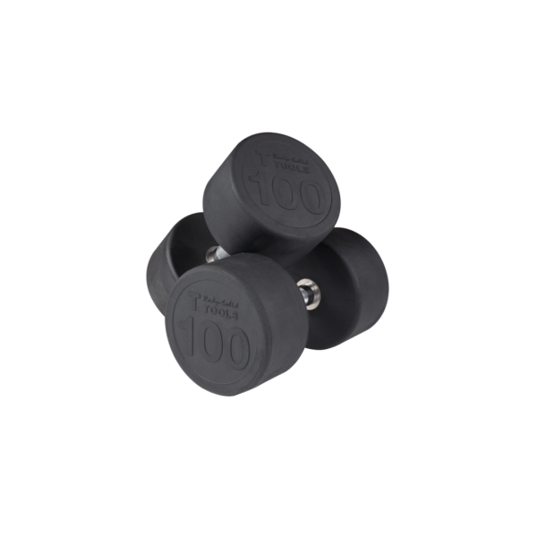 Body-Solid Premium Round Rubber Dumbbells 5lbs-100lbs SDP