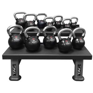 TAG Fitness 12 Rubber Kettlebell Set 5-50lbs
