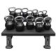 TAG Fitness 12 Rubber Kettlebell Set 5-50lbs