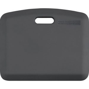 WellnessMats Mobile Pro FitnessMat - Small Portable Gym Mat (New) - Gray
