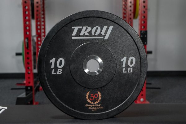Troy Fitness Performance Black Rubber Bumper Plates