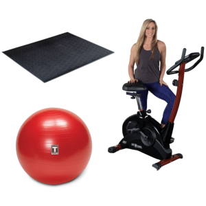 Body-Solid Upright Bike Home Gym Package