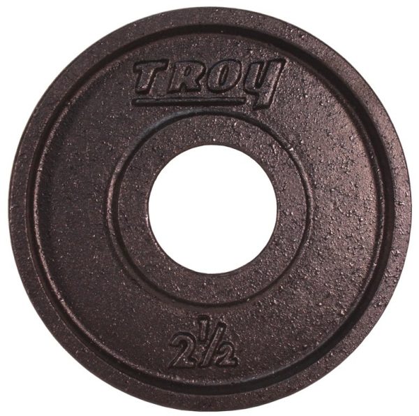 Troy Fitness Black 2.5lb Wide Flanged Plates