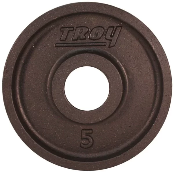 Troy Fitness Black 5lb Wide Flanged Plates