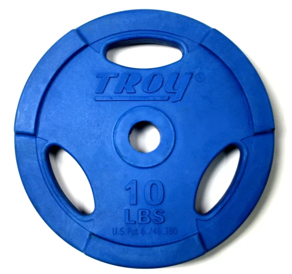 Troy Fitness 5lb Quiet Iron Interlocking Colored Rubber Plates