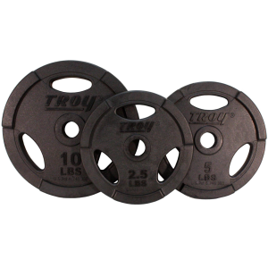 Troy Fitness Quiet Iron Interlocking Black Rubber Plates