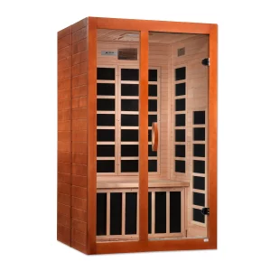 Dynamic Santiago Elite 2-person Ultra Low EMF FAR Infrared Sauna - Canadian Hemlock (New)