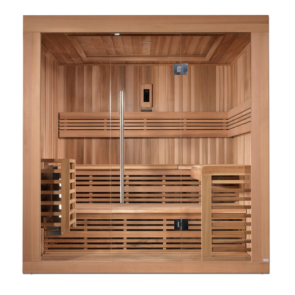 Golden Designs Osla Edition 6 Person Traditional Steam Sauna - Canadian Red Cedar (New)