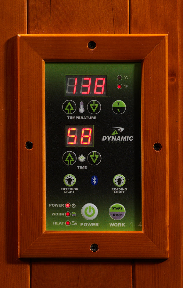 Dynamic Avila 1-2-person Low EMF FAR Infrared Sauna - Canadian Hemlock (New)