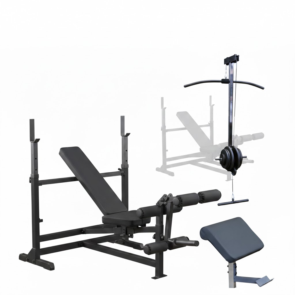 Body Solid GDIB46LP4 Power center Combo Bench Package